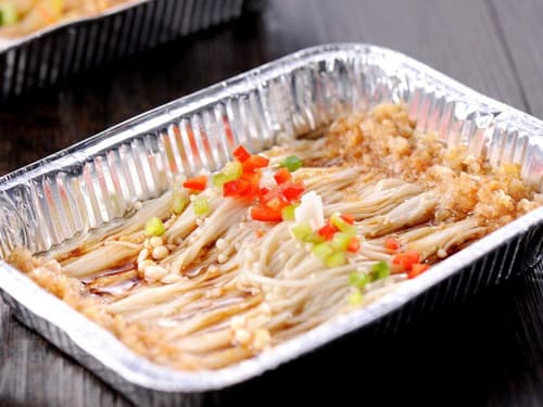 依安锡纸烤金针菇